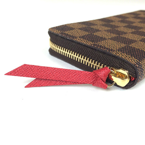 Louis Vuitton Damier Portefeuille Clemence Cerise Red Long Wallet - Picture 5 of 8